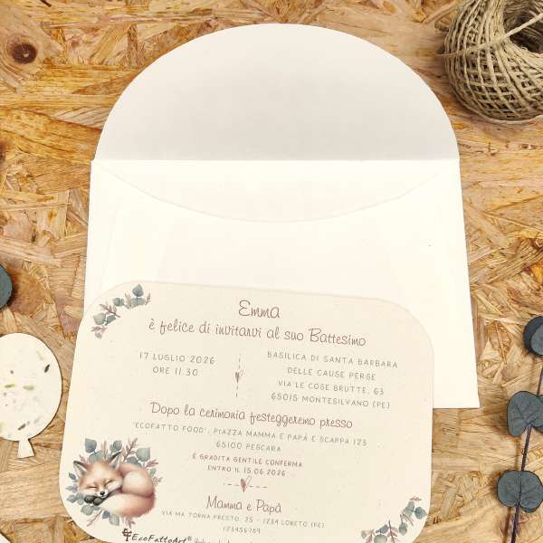 partecipazioni battesimo bimba